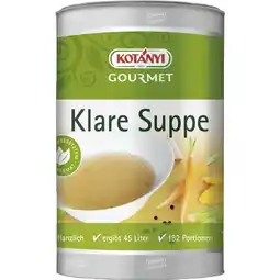 Metro Klare Suppe, Preisangabe ohne MwSt. (Preis inkl. MwSt. 8,79 €), METRO Angebot