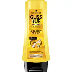 Metro Gliss Kur Spülung Oil Nutritive, Preisangabe ohne MwSt. (Preis inkl. MwSt. 2,99 €), METRO Angebot