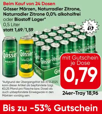 Spar Naturradler Zitrone oder Biostoff Lager Angebot