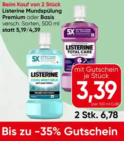 Spar Mundspülung Premium oder Basis Angebot