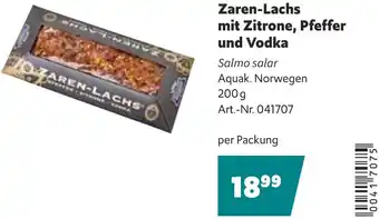 Eurogast Grissemann Zaren-Lachs mit Zitrone, Pfeffer und Vodka Angebot