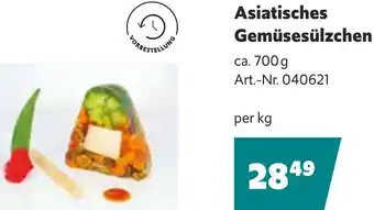 Eurogast Grissemann Asiatisches Gemüsesülzchen Angebot