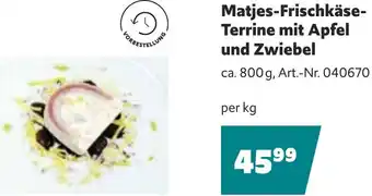 Eurogast Grissemann Matjes-Frischkäse- Terrine mit Apfel und Zwiebel Angebot