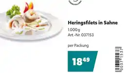 Eurogast Grissemann Heringsfilets in Sahne Angebot