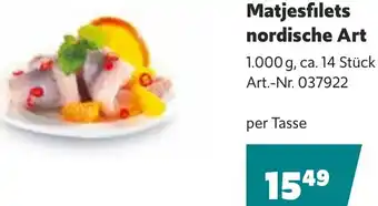 Eurogast Grissemann Matjesfilets nordische Art Angebot