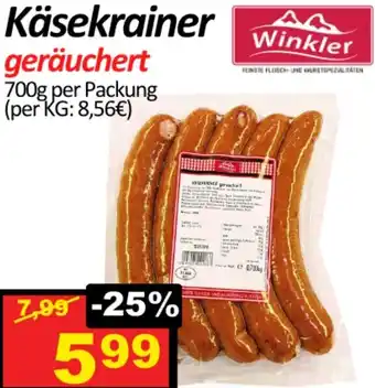 Wurstico Käsekrainer Angebot