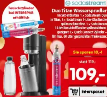 Interspar Duo Titan Wassersprudler Angebot