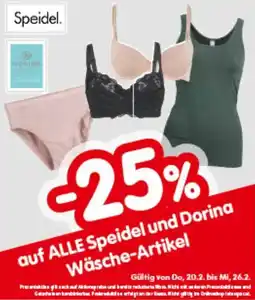 Interspar auf ALLE Speidel und Dorina Wäsche-Artikel Angebot