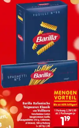 Interspar Italienische Teigwaren Klassik oder Vollkorn Angebot