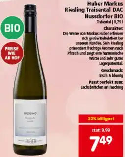 Interspar Riesling Traisental DAC Nussdorfer BIO Angebot