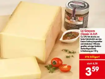 Interspar Le Gruyere Classic A.O.P. Angebot