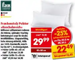 Interspar Frankenstolz Polster Kuschelweich Angebot