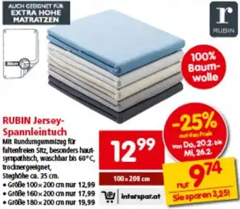 Interspar Jersey- Spannleintuch Angebot