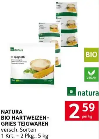 Transgourmet Bio hartweizen- gries teigwaren Angebot