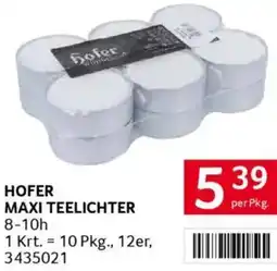 Transgourmet Maxi teelichter Angebot