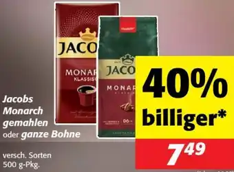 Nah&Frisch Monarch gemahlen oder ganze Bohne Angebot