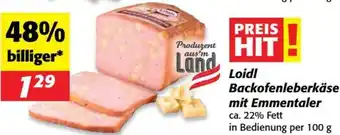 Nah&Frisch Backofenleberkäse mit Emmentaler Angebot