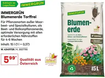 Lagerhaus Blumenerde Torffrei Angebot