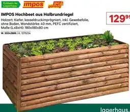 Lagerhaus Hochbeet aus Halbrundriegel Angebot