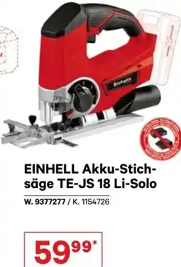 Lagerhaus Akku-Stich- säge Angebot