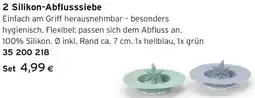 Tchibo Eduscho 2 Silikon-Abflusssiebe Angebot