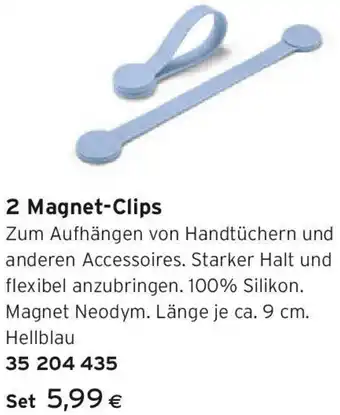 Tchibo Eduscho 2 Magnet-Clips Angebot