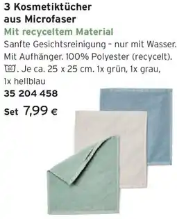 Tchibo Eduscho 3 Kosmetiktücher aus Microfaser Angebot