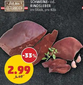 PENNY Schweine- od. rindsleber Angebot