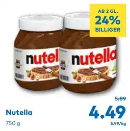 T&G Nutella Angebot