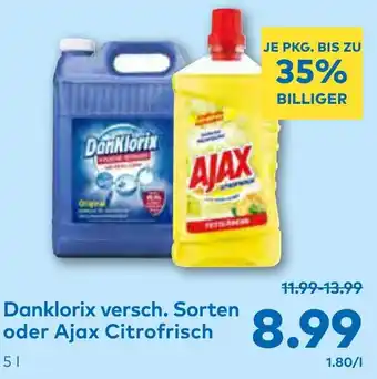 T&G Danklorix oder Ajax Citrofrisch Angebot