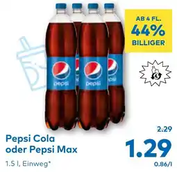 T&G Pepsi Cola oder Pepsi Max Angebot