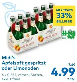 T&G Apfelsaft gespritzt oder Limonaden Angebot