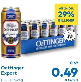 T&G Oettinger Export Angebot