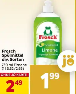 Billa Frosch Spülmittel Angebot