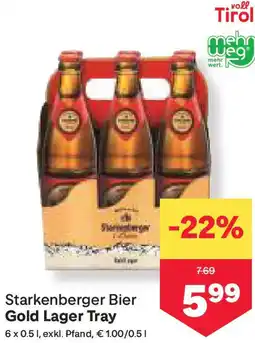 MPreis Gold Lager Tray Angebot