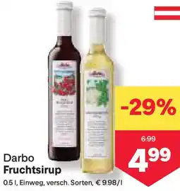 MPreis Fruchtsirup Angebot