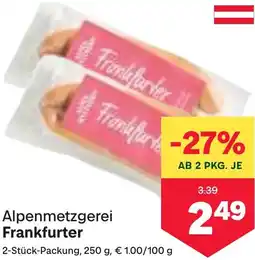 MPreis Frankfurter Angebot