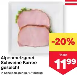 MPreis Schweine Karree geselcht Angebot