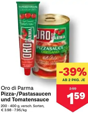 MPreis Pizza-/Pastasaucen und Tomatensauce Angebot