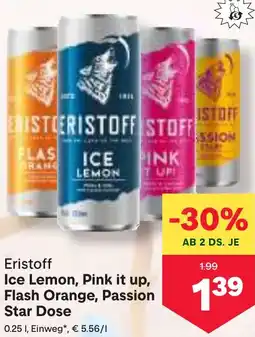 MPreis Ice Lemon, Pink it up, Flash Orange, Passion Star Dose Angebot