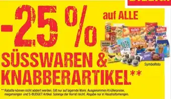 Maximarkt auf ALLE Süsswaren & knabberartikel Angebot