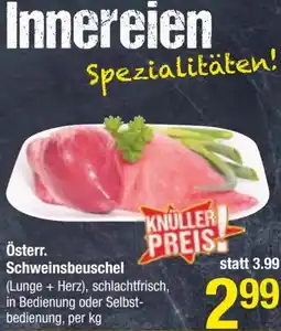 Maximarkt Schweinsbeuschel Angebot