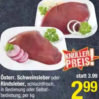 Maximarkt Schweinsleber oder Rindsleber Angebot