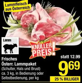 Maximarkt Frisches Österr. Lammpaket Angebot