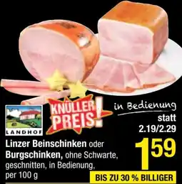 Maximarkt Linzer Beinschinken oder Burgschinken Angebot