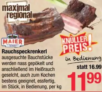 Maximarkt Rauchspeckrenkerl Angebot