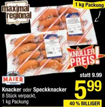 Maximarkt Knacker oder Speckknacker Angebot