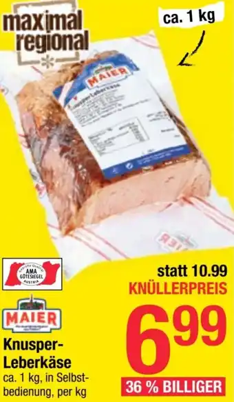 Maximarkt Knusper- Leberkäse Angebot