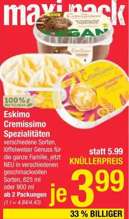 Maximarkt Eskimo Cremissimo Spezialitäten Angebot