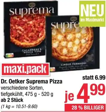 Maximarkt Suprema Pizza Angebot